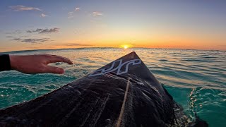 GLASSY SUNSET POV SURF AT TRIGG BEACH