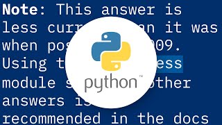 How to start a background process in Python?