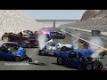 massive spike strip pileup car crashes 118 – beamng drive crashboompunk