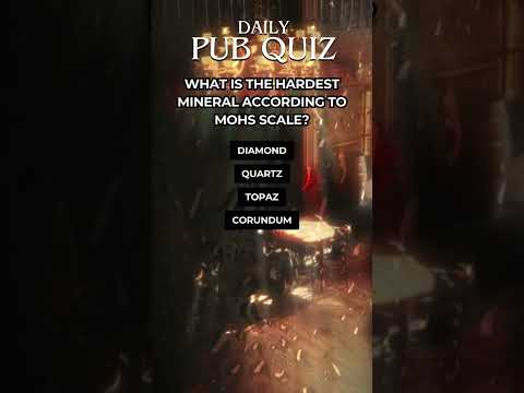 What mineral is the hardest according to Mohs scale?