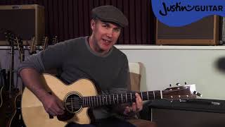 The Beatles While My Guitar Gently Weeps Guitar Lesson Justin Guitar Acoustic Tutorial