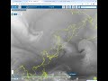 気象庁｜気象衛星ひまわり 02月04日から05日明け方にかけての水蒸気画像