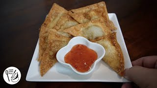 HOW TO MAKE QUICK AND EASY FRIED WONTONS - PORK AND SHRIMP