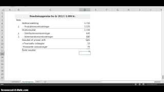 Eksempel: opstilling af funktionsopdelt resultatopgørelse