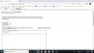 Recursion - 1 (bunnyEars) Java Solution || Codingbat.com