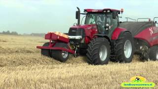 Stro persen met de nieuwe Case IH Puma CVX 185 van Simon Berends