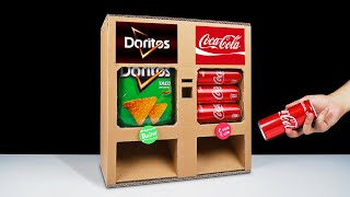 How to Make Doritos and Coca Cola Vending Machine from Cardboard