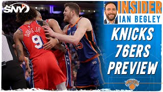 Ian Begley previews the Knicks-76ers playoff series | SportsNite | SNY