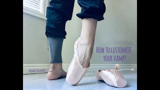 How To Lower Your Vamp. Customizing Your Pointe Shoes!