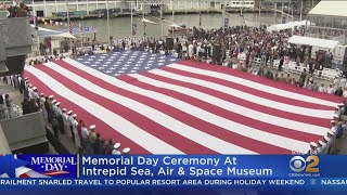 Memorial Day Ceremony At Intrepid Museum