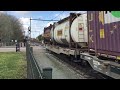 g1206 type diesel locomotive captrain with lkw walter intermodal train at blerick the netherlands 👍🚂