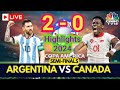 Argentina vs Canada 2-0 All Goals & Highlights - Copa America 2024