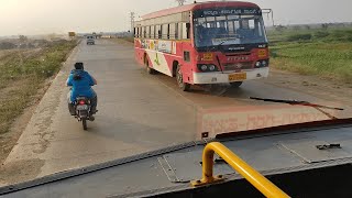 Bumpy Ride : Gadag to  Hubballi - 4  Lane  New  Concrete  Highway | KKRTC Bus