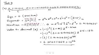 Convert number presented in IEEE single precision 32 bits to decimal | Numerical Computation