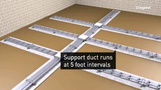 Wiremold  How to Install Walkerduct Underfloor Ducts