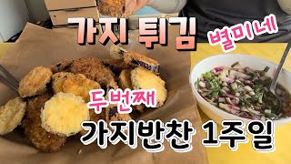 가지 반찬으로 1주일 먹기 두번째 색다른 가지튀김