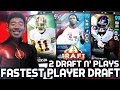 FASTEST PLAYER DRAFT! 2 DRAFTS W/ TWO GAMES! MADDEN 17 DRAFT CHAMPIONS