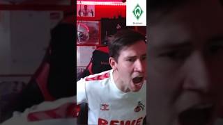 Werder Bremen - 1. FC Köln #fans #fußball #bundesliga #köln #werder #emotional #reaction #shorts #fc