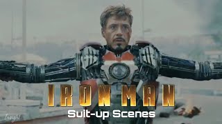 Iron man Famous suit up scenes😱🔥iron man fans must watch😭 Nostalgic scenes😭❤️