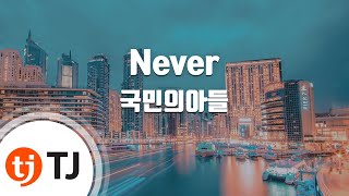 [TJ노래방 / 멜로디제거] Never - 국민의아들 / TJ Karaoke