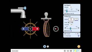 Transfer of Electrical Energy with Generator - Science Simulation for Grades 3-5