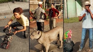Far Cry 6 - NPCs Reaction To Your All Amigos (Pet Animals)