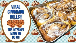 VIRAL CARAMEL CINNAMON ROLLS!!  THE INTERNET MADE ME DO IT!!