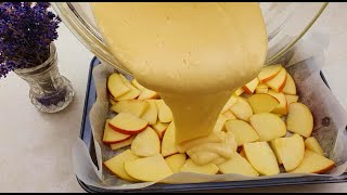 APPLE pie with pudding! Quick recipe with only 1 apple!