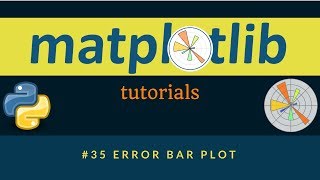 Matplotlib Plotting Tutorials : 035 : Errorbar plot