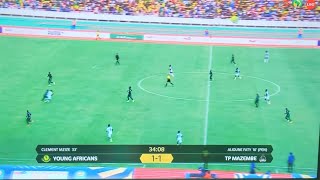 Clement Mzize Amazing Goal, Yanga vs TP Mazembe (1-1) All Goals and Highlights