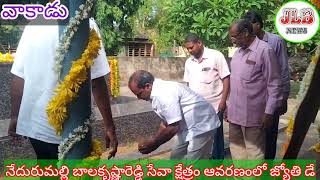 JLBNEWS. పద్మశ్రీ నేదురు మల్లి. బాలకృష్ణారెడ్డి సేవా క్షేత్రం ఆవరణంలో     జ్యోతి డే