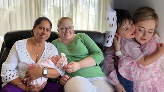 BRINGING OUR NEWBORN BABY HOME | Meeting Her Grandparents *Hazel  Singh*