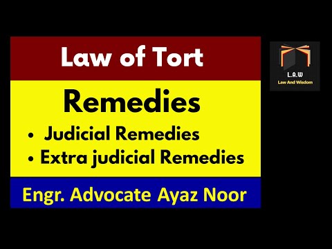 What are the remedies of tort?
