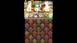 【パズドラ】チャレンジダンジョン(第17回) Lv10【7x6マス】翠輝星の麒麟・サクヤPT ノーコン