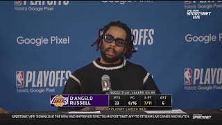 D'Angelo Russell POSTGAME INTERVIEWS | Los Angeles Lakers fall to Denver Nuggets