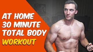 30 Minute Total Body Home Workout To Build Muscle - Equipment Included | GamerBody