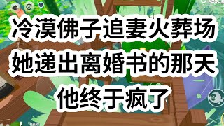 老公是京圈佛子。隐婚三年，他对我冷漠疏离，后来，他的白月光上门挑衅。纠缠间我从楼梯摔下，早产大出血。那晚，我送给他一份离婚判决。他额角渗下殷红血液，嗓音发颤  #一口气看完 #小说 #故事