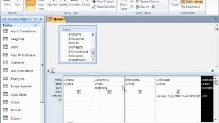 How to Sort Query Results in Access - Sorting Data in Queries Tutorial