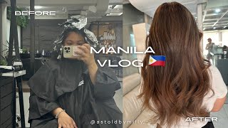 MANILA VLOG🇵🇭 HAIR TRANSFORMATION #philippines #hairtransformation #vlog #travel