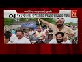 congress candidate akshay acharya leads motorcycle rally in nilagiri nandighoshtv