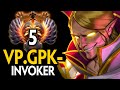 10K MMR INVOKER | TOP 5 EUROPE GPK INVOKER vs STORM SPIRIT MID + GH RUBICK | Dota 2 Invoker