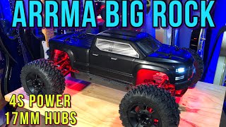 Arrma Big Rock 4S Power Upgrade and 17MM Hub Conversion #new  #arrma #upgrade #mod #test