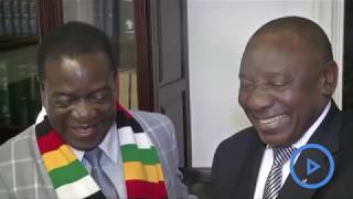 Ramaphosa meets Mnangagwa in Harare for talks