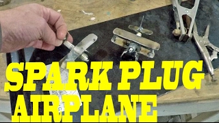 SPARK PLUG AIRPLANE - WELDING JUNK ART