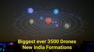 Biggest ever 3500 Drones Show | New India Formations