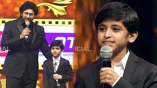 Jayam Ravi's Proud Father Moments On Stage At SIIMA 2019