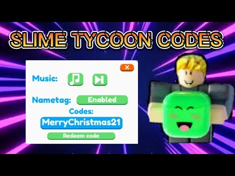 SLIME TYCOON CODES BUSTILLO YT