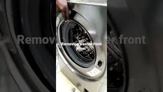 how to remove from panel of a front load washing machine