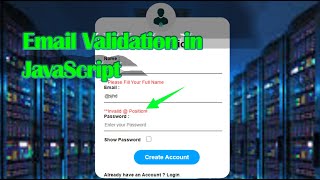 Email Validation Using JavaScript 2023 || Valid & Invalid Email check in JavaScript