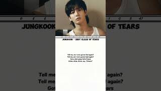 Jungkook - Shot Glass of tears lyrics #jungkook #shotglassoftears #goldenalbum  #bts #jk #lyrics